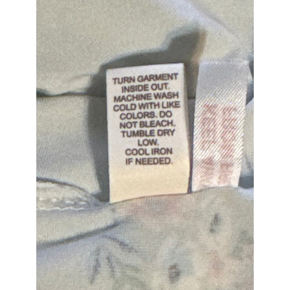 Laura Ashley Nightgown Floral Cotton Sleep Dress Short Sleeve Size Small - Picture 8 of 8